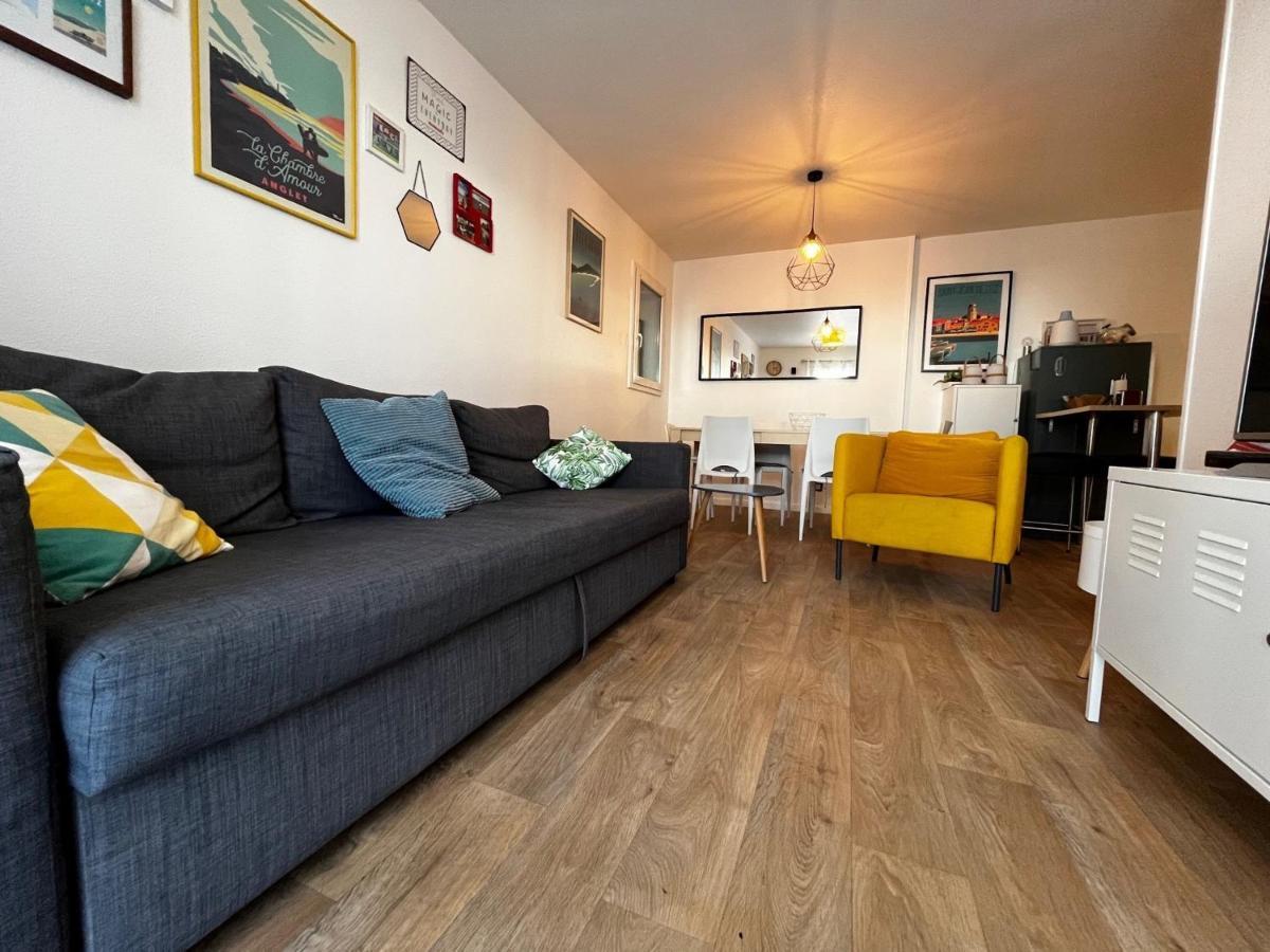 Bel Appartement T3 Avec Jardin, Piscine Et Parking, Proche Plage A Hendaye - Fr-1-239-739 Dış mekan fotoğraf